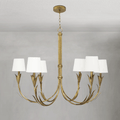Fontara White Reed Chandelier(Antique Gold Leaf ) - Joyfuzzy