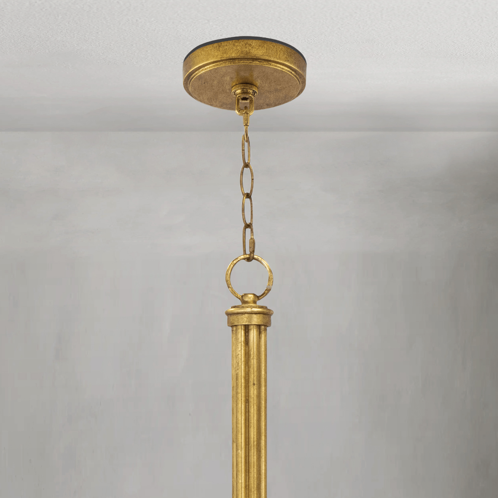 Fontara White Reed Chandelier(Antique Gold Leaf ) - Joyfuzzy