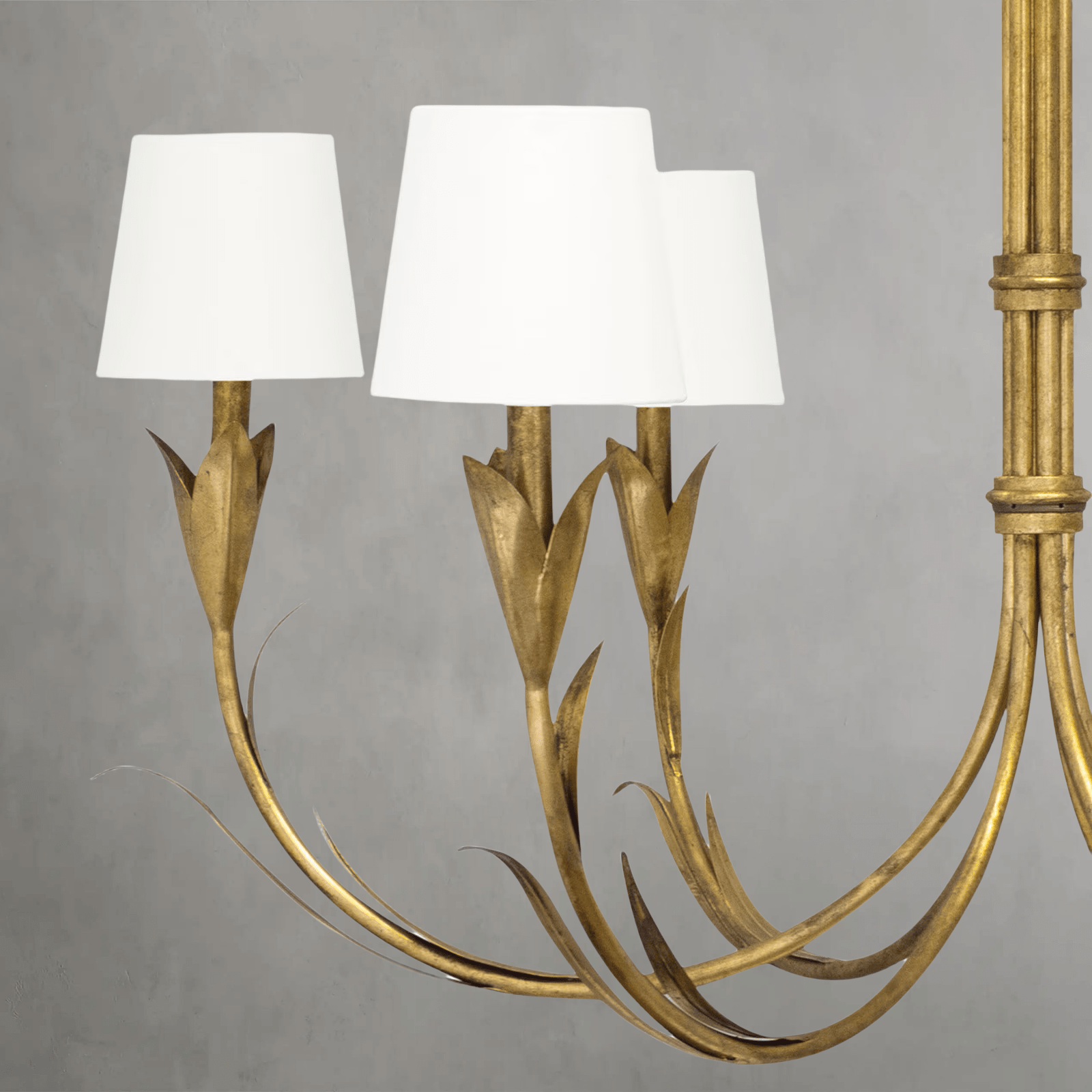 Fontara White Reed Chandelier(Antique Gold Leaf ) - Joyfuzzy