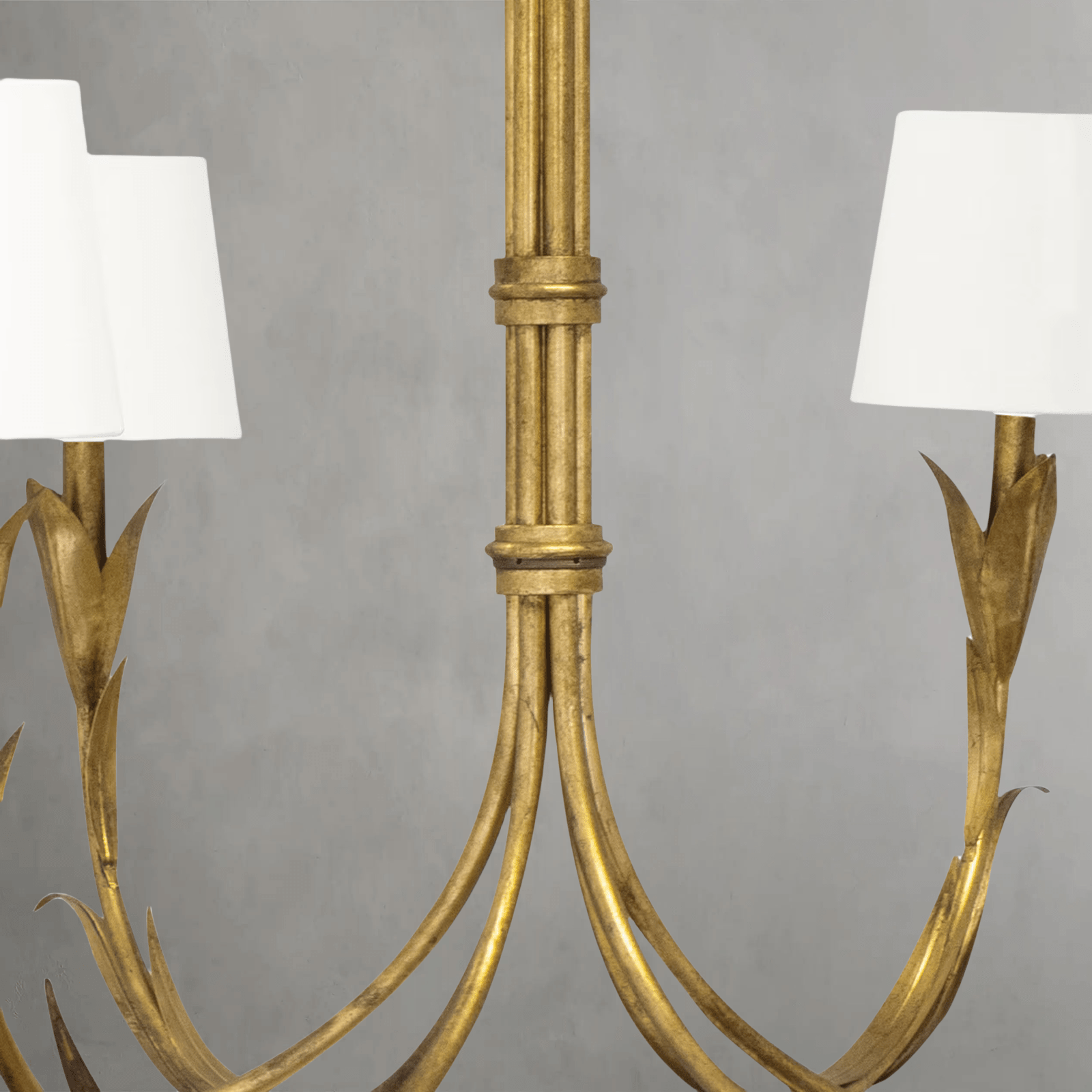 Fontara White Reed Chandelier(Antique Gold Leaf ) - Joyfuzzy