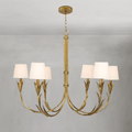 Fontara White Reed Chandelier(Antique Gold Leaf ) - Joyfuzzy