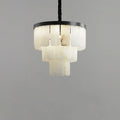 Alabaster Modern Multi-Tiered Round Chandelier 3 Layer Chandelier [product_tags] Fabtiko