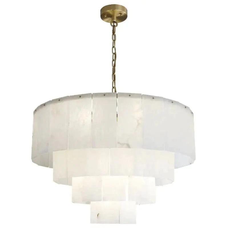 Alabaster Multi-Layer Modern Round Chandelier 31" Chandelier [product_tags] Fabtiko