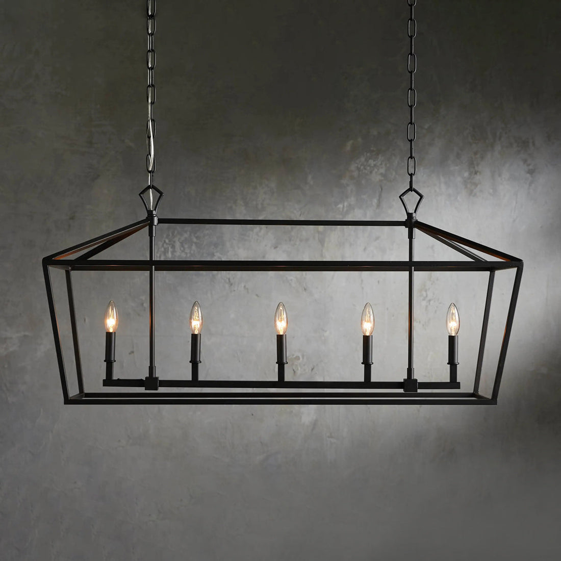 Garnet Rectangular Chandelier