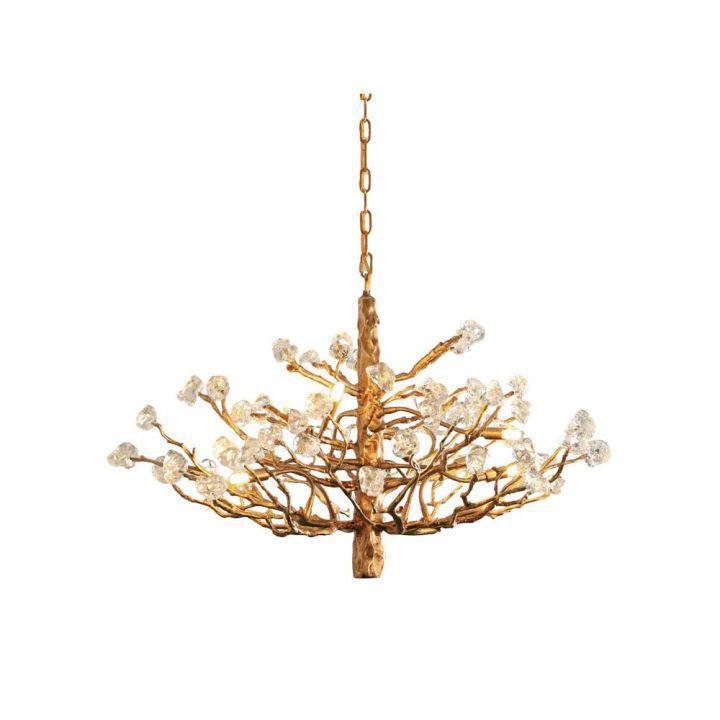 Gemstone Branch Chandelier - 8heads size: L 23.6″(60cm) x H 21.7″(55cm)Joyfuzzy