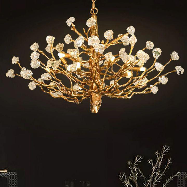 Gemstone Branch Chandelier - 12heads size: L 39.4″(100cm) x H 21.7″(55cm)Joyfuzzy