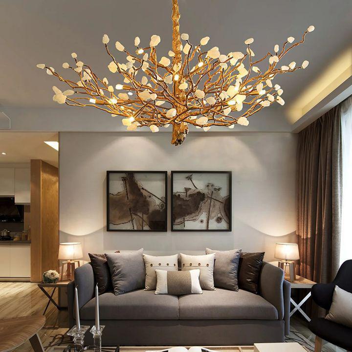 Gemstone Branch Chandelier - 16heads size: L 51.2″(130cm) x H 21.7″(55cm)Joyfuzzy