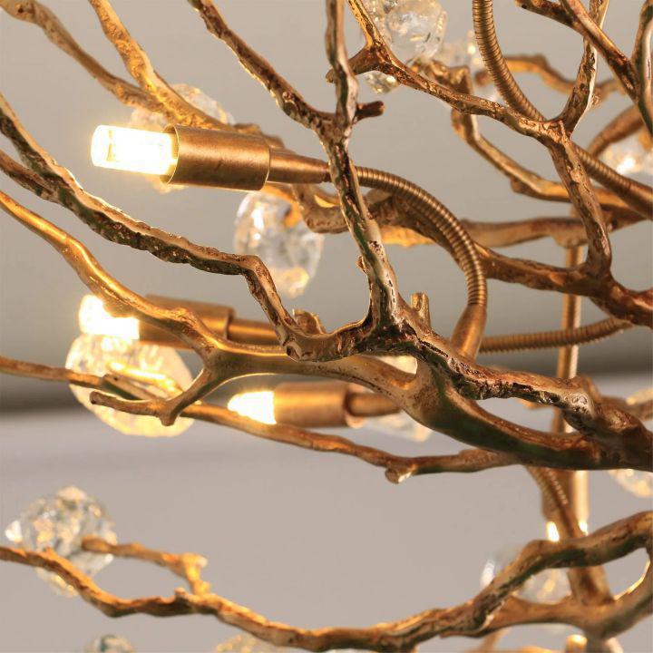 Gemstone Branch Chandelier - 16heads size: L 51.2″(130cm) x H 21.7″(55cm)Joyfuzzy