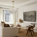 Ghiacio Glass Round Chandelier 24