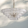 Ghiacio Glass Round Chandelier 24