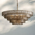Ghiacio Glass Round Chandelier 24