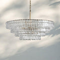Ghiacio Glass Round Chandelier 24