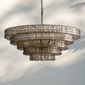 Ghiacio Glass Round Chandelier 24