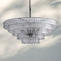 Ghiacio Glass Round Chandelier 24