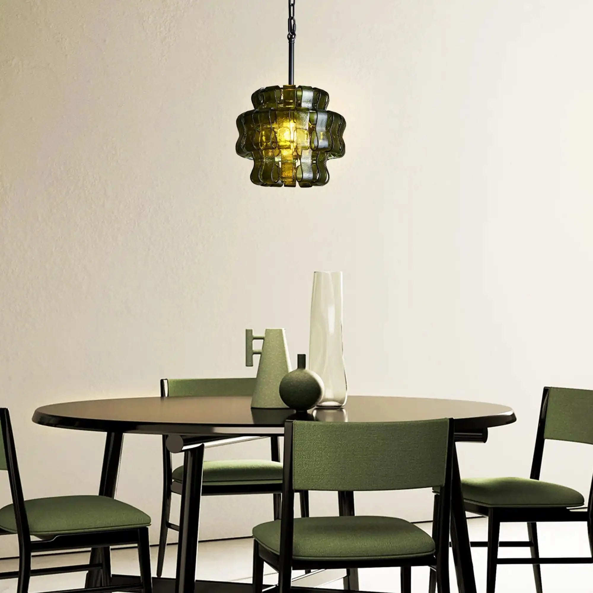 Ghiaccio Pendant Light - BronzeGreenJoyfuzzy