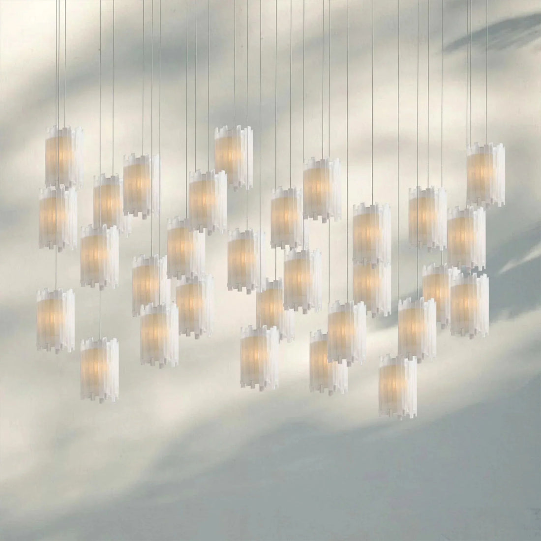 Giana Rectangular Chandelier 15/30 - Light - 15 - LightJoyfuzzy