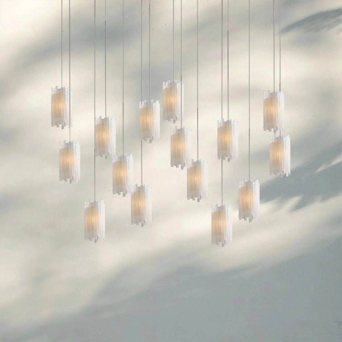 Giana Rectangular Chandelier 15/30 - Light - 15 - LightJoyfuzzy