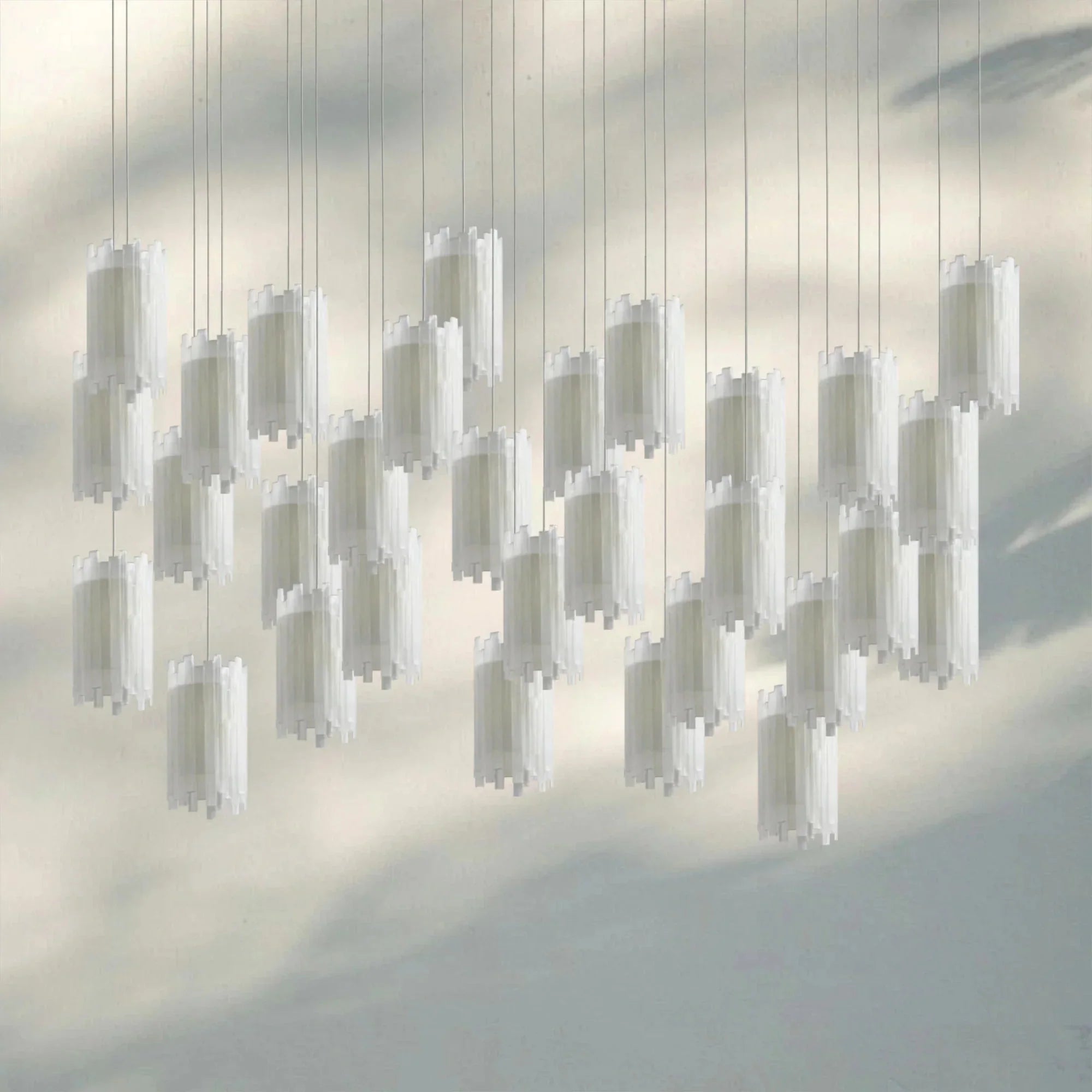 Giana Rectangular Chandelier 15/30 - Light - 30 - LightJoyfuzzy