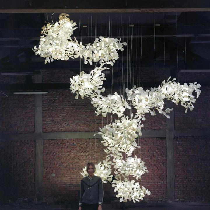 Ginkgo Combination Chandelier - L 137.8''(350cm) x H 118.1''(300cm)Joyfuzzy