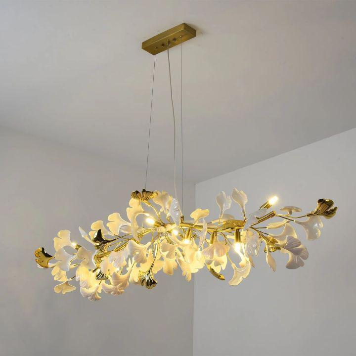 Ginkgo Luxury Chandelier Style C - L 47.2″(120cm) x W 17.7″(45cm) x H 15.7″(40cm) (G9*10)Joyfuzzy