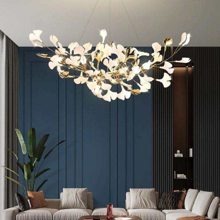Ginkgo Luxury Chandelier Style D - 8 Lights: L 39.4''(100cm) x H 17.7''(45cm)Joyfuzzy
