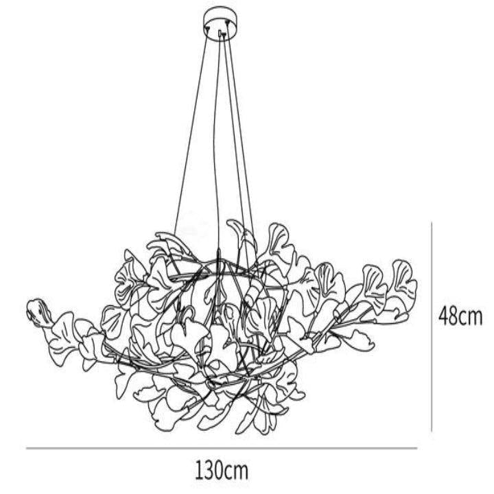 Ginkgo Luxury Chandelier Style D - 10 Lights: L 51.2''(130cm) x H 18.9''(48cm)Joyfuzzy