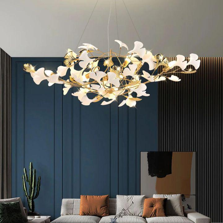 Ginkgo Luxury Chandelier Style D - 8 Lights: L 39.4''(100cm) x H 17.7''(45cm)Joyfuzzy