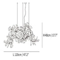 Ginkgo Luxury Chandelier Style G - 8 Lights: L 47.2''(120cm) x H 17.7''(45cm)Joyfuzzy