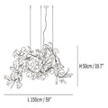 Ginkgo Luxury Chandelier Style G - 10 Lights: L 59''(150cm) x H 19.7''(50cm)Joyfuzzy