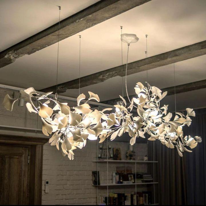 Ginkgo Luxury Chandelier Style G - 6 Lights: L 39.4''(100cm) x H 15.7''(40cm)59''(150cm)Joyfuzzy