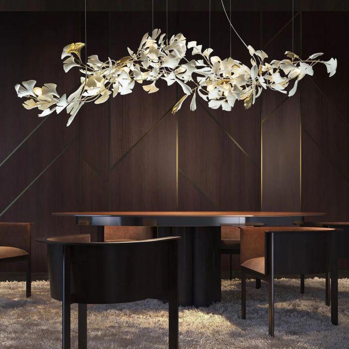 Ginkgo Luxury Chandelier Style I - 6 Lights: L 23.6''(60cm) X H 15.7''(40cm)Joyfuzzy