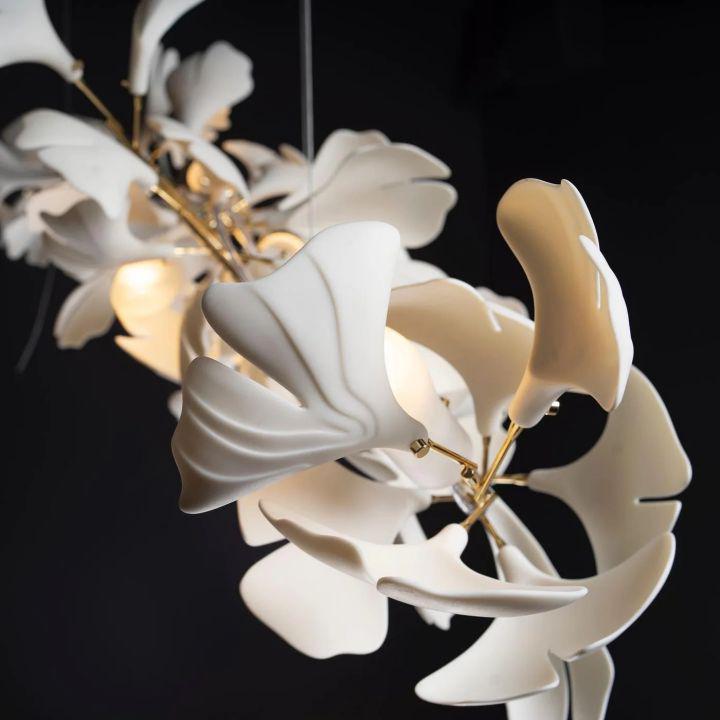 Ginkgo Luxury Chandelier Style I - 6 Lights: L 23.6''(60cm) X H 15.7''(40cm)Joyfuzzy