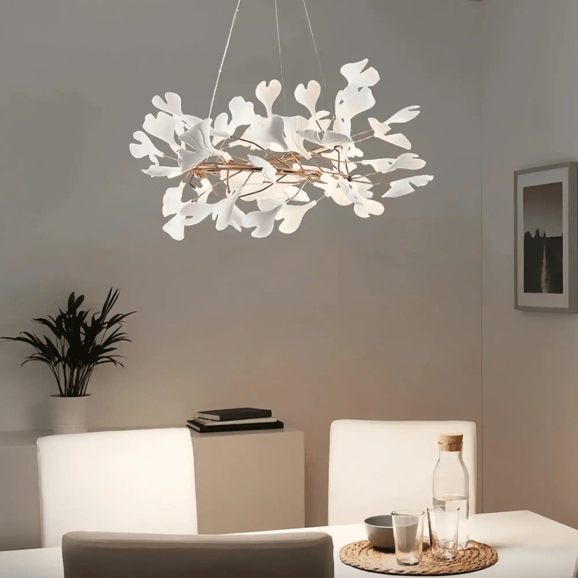 Ginkgo Round Chandelier - 24"Joyfuzzy