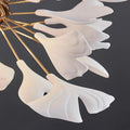 Ginkgo Special Chandelier - All white leavesL 150cm x H 65cm / L 59.1″ x H 25.6″Joyfuzzy