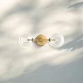 Glass Globe Linear Sconce - Polished NickelJoyfuzzy
