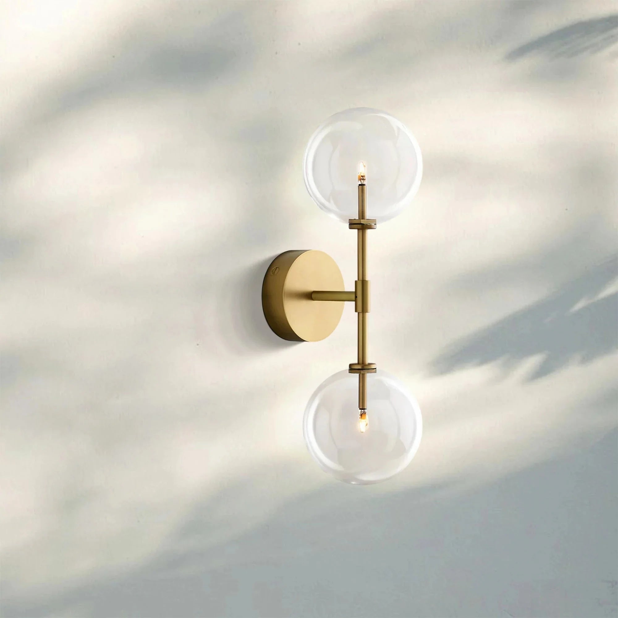 Glass Globe Linear Sconce - Polished NickelJoyfuzzy