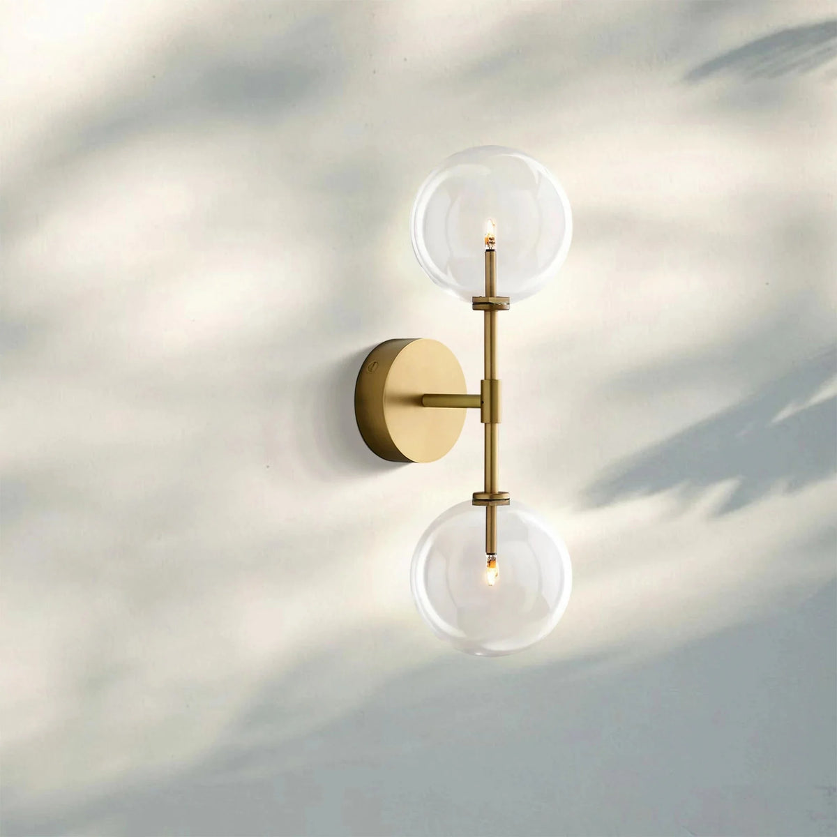 Glass Globe Linear Sconce - Polished NickelJoyfuzzy