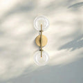 Glass Globe Linear Sconce - Lacquered Burnished BrassJoyfuzzy