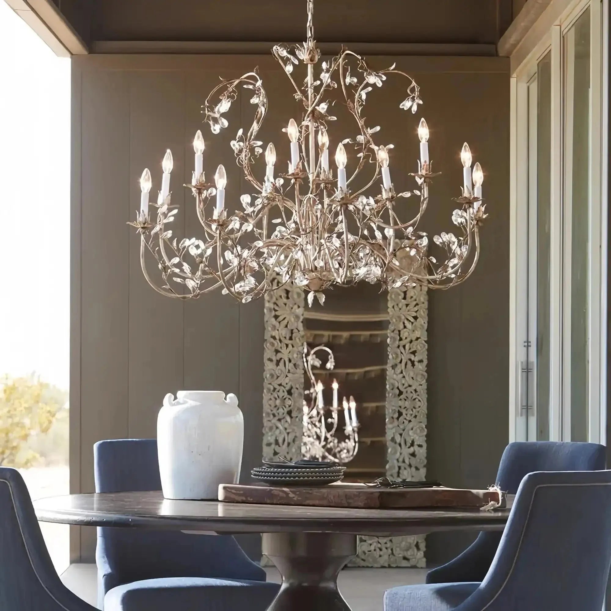 Gothic Claudette 12 - Light Round Chandelier - Joyfuzzy