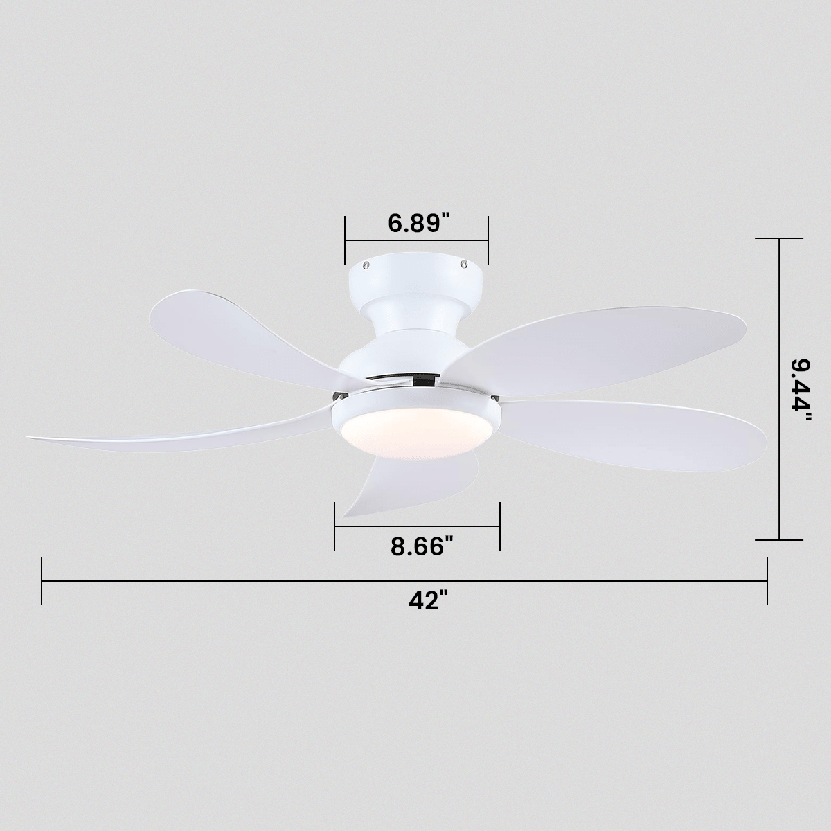 Graceshire contemporary ceiling fan - Joyfuzzy