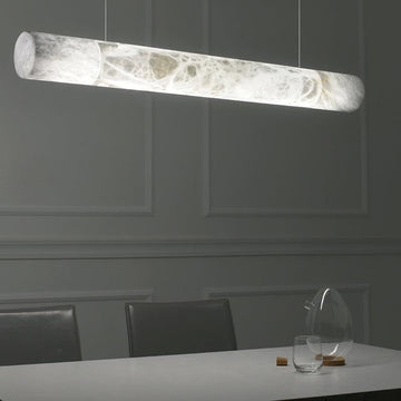Grandeur Alabaster Linear Pendant Light, Bar Pendant Light