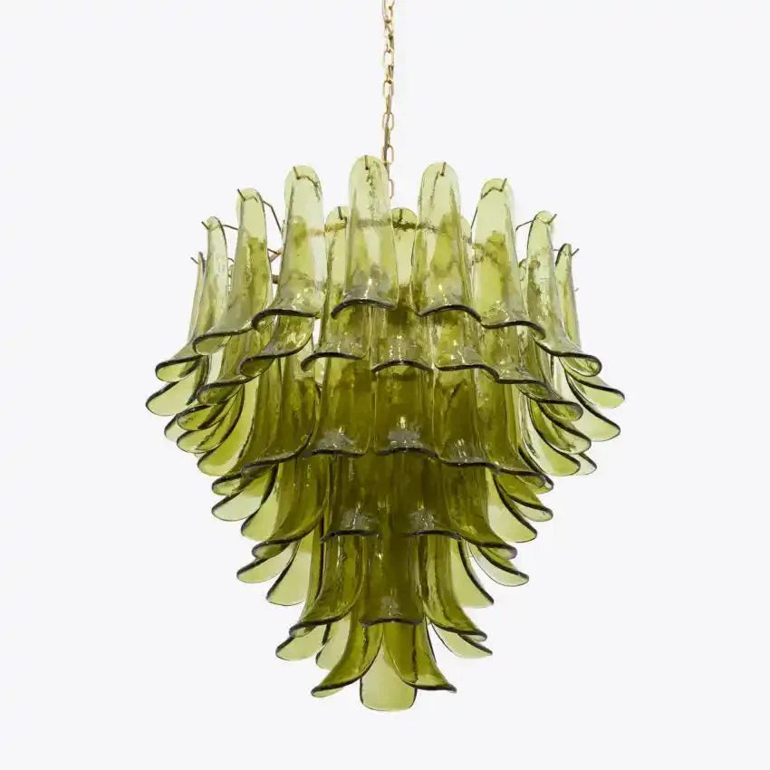 Green Petalo Murano Chandelier - Joyfuzzy