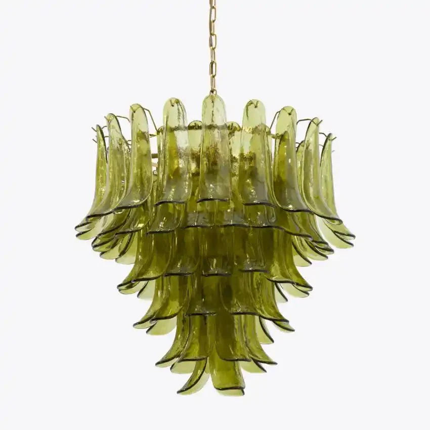 Green Petalo Murano Chandelier - Joyfuzzy