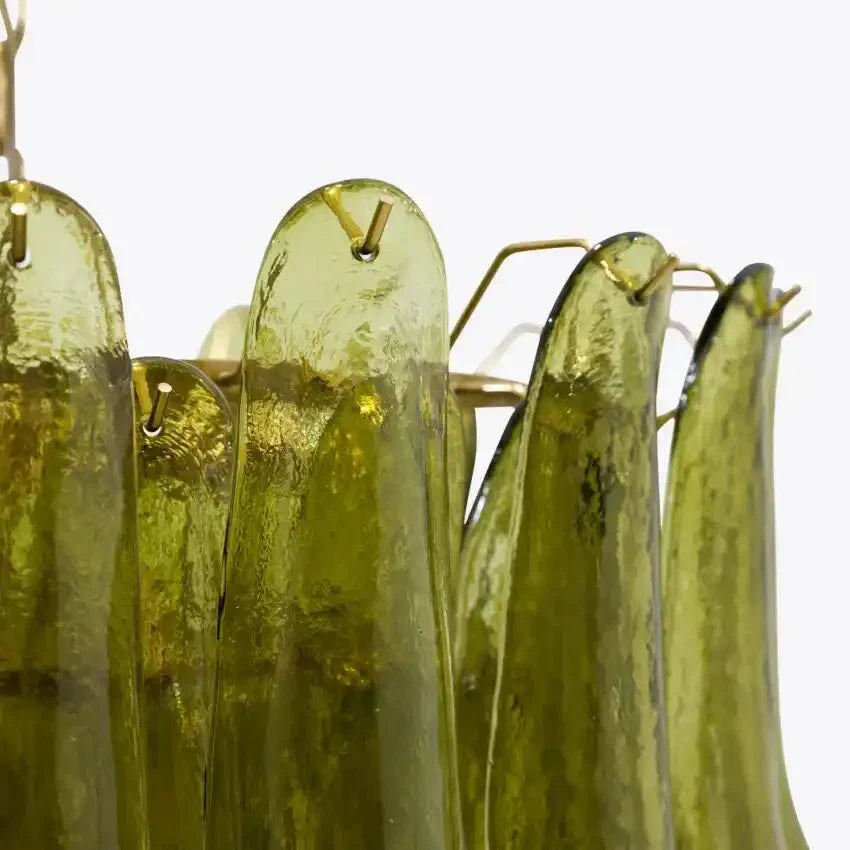 Green Petalo Murano Chandelier - Joyfuzzy