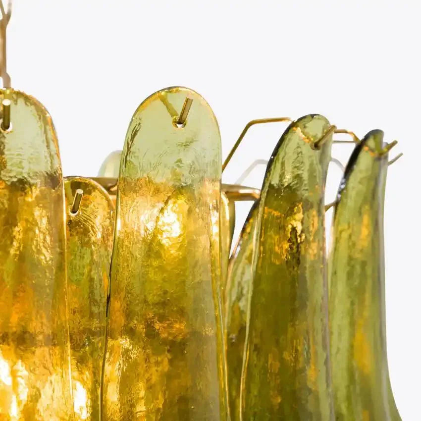 Green Petalo Murano Chandelier - Joyfuzzy