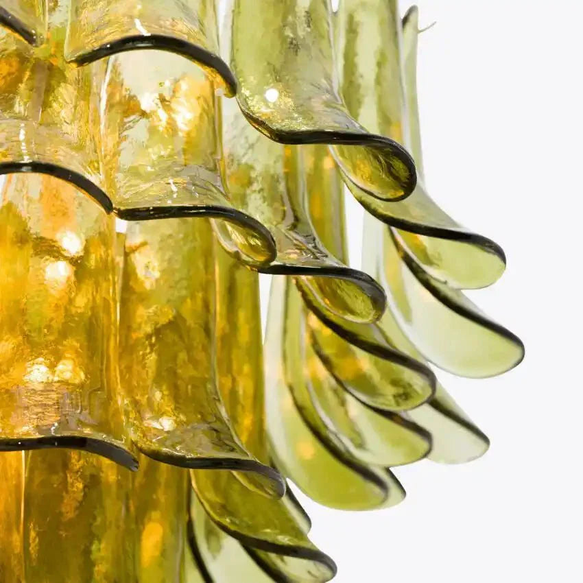 Green Petalo Murano Chandelier - Joyfuzzy