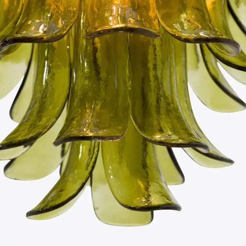 Green Petalo Murano Chandelier - Joyfuzzy