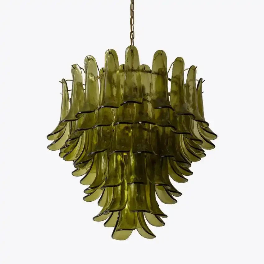 Green Petalo Murano Chandelier - Joyfuzzy