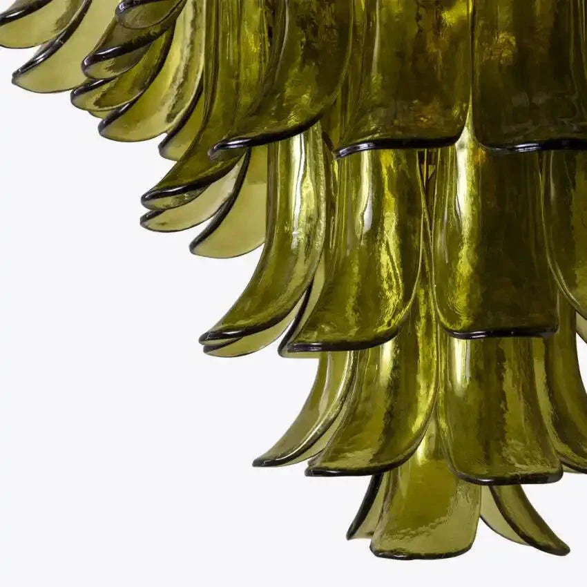 Green Petalo Murano Chandelier - Joyfuzzy