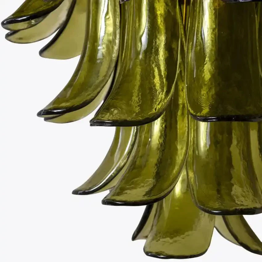 Green Petalo Murano Chandelier - Joyfuzzy